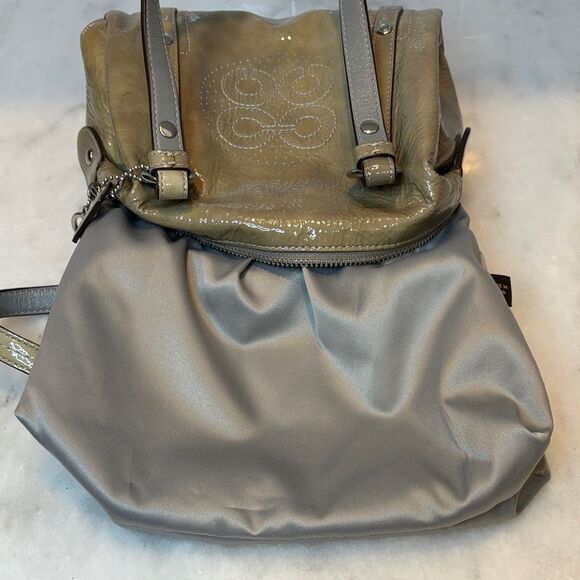 Coach Bag Purse Handbag Audrey Perforated Patent Leather Mini Satchel Pocketbook - Picture 16 of 16